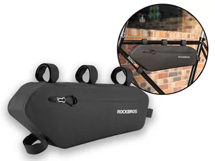 Etui torba RockBros AS-018 sakwa na rower pod ramę Czarne - Etui i futerały do telefonów - miniaturka - grafika 1