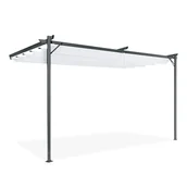 Kratki i pergole - Pergola tarasowa przyścienna SPRINT WALL 4x2,7 Anthracite/White- HARDMAISTER - miniaturka - grafika 1