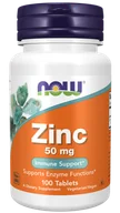 Witaminy i minerały - Now Foods NOW Zinc 50mg 100tabs - miniaturka - grafika 1
