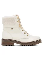 Botki męskie - Remonte Trapery D0B74-81 Biały - miniaturka - grafika 1