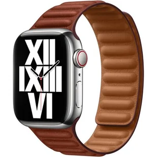 Apple Pasek z karbowanej skóry w kolorze umbry 41 mm M/L - Akcesoria do smartwatchy - miniaturka - grafika 1