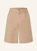 Spodenki damskie - Adidas Originals Szorty Originals Wide Leg Regular Fit beige - miniaturka - grafika 1