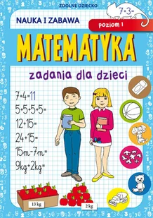 Matematyka Zadania dla dzieci Poziom 1 Beata Guzowska - Książki edukacyjne - miniaturka - grafika 1