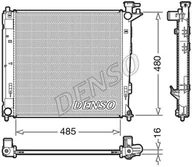 Układ chłodzenia - akcesoria - Chłodnica, układ chłodzenia silnika Denso DRM41008 - miniaturka - grafika 1