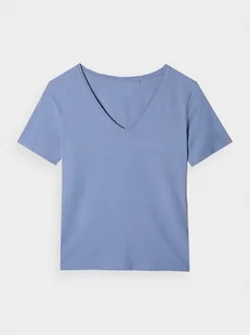 Damski t-shirt basic 4F 4FWAW24TTSHF1649 - granatowy - Koszulki sportowe damskie - miniaturka - grafika 1