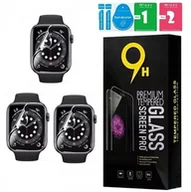 Akcesoria do smartwatchy - 3X HYDROŻELOWA FOLIA DO APPLE WATCH 9 8 7 41 MM ZESTAW OCHRONA EKRANU - miniaturka - grafika 1