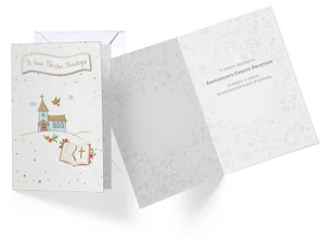 Passion cards Pamiątka W dniu Chrztu Świętego Kartka Niebieska PR-049 - Pamiątka Chrztu Świętego - miniaturka - grafika 2