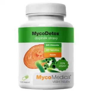 Mycomedica MycoDetox Suplement diety 120 kaps. - Odchudzanie i oczyszczanie - miniaturka - grafika 1