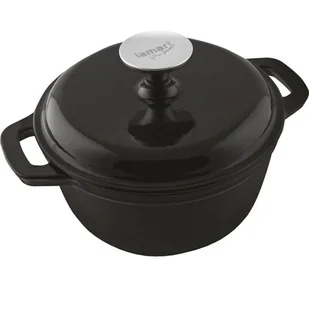 LAMART garnek żeliwny Iron LT1208 21,5 cm - Garnki - miniaturka - grafika 1