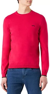 BOSS Męska bluza z dzianiny Rallo, średni różowy 660, S, Medium Pink660, S - Bluzy męskie - miniaturka - grafika 1