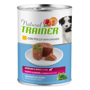 Natural Trainer Medium & Maxi Puppy & Junior, kurczak - 400 g - Mokra karma dla psów Natural Trainer Medium & Maxi Puppy & Junior, kurczak - 400 g - Mokra karma dla psów - miniaturka - grafika 1