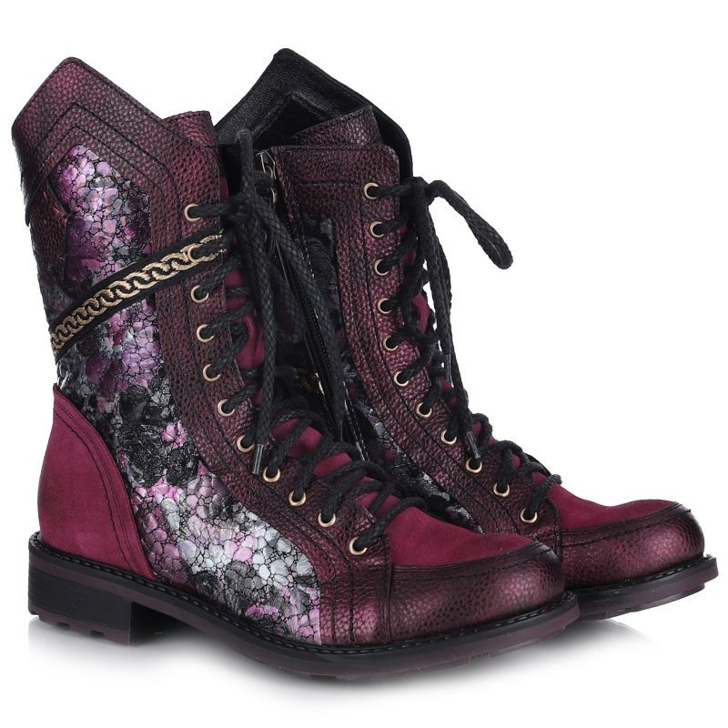 Trzewiki damskie Maciejka 07097-23/00-8 BORDO R.40