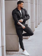 Dresy męskie - Dres męski czarny Dstreet AX0733-M - miniaturka - grafika 1