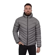 Kurtki męskie - Just Emporio Męska kurtka z kapturem dla dorosłych, szara, XL, Szary, XL - miniaturka - grafika 1