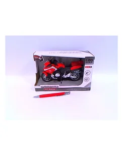 Motocykl Straż 18cm światło, dźwięk 661-012D HIPO - Samochody i pojazdy dla dzieci - miniaturka - grafika 1