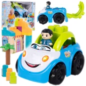 Klocki - Auto z Klockami Autko Samochód Duże Klocki Zestaw 40el. - miniaturka - grafika 1