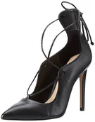 Czółenka - Aldo Damskie czółenka z paskiem na kostkę Thylia, Czarna skóra - 36.5 EU - miniaturka - grafika 1