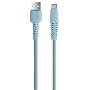 Kabel USB - USB Typ-C XO KSC-C-1.523 2.1A 1.5m Niebieski - Kable USB - miniaturka - grafika 1