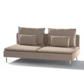 Pokrowce na meble - Dekoria pl pl Pokrowiec na moduł Söderhamn 3-osobowy beżowo-szary 186 x 99 x 83 cm Etna 1006-705-09 - miniaturka - grafika 1