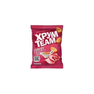 Sucharki o smaku wieprzowiną I musztardy francuskiej "Hrumteam" 55g - Chipsy - miniaturka - grafika 1
