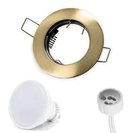 Żarówki LED - LED Line® Reflektor wpuszczany GU10 Ø65mm otwór wiercony aluminium w komplecie GU10 5W żarówka LED patyna okrągła o barwie białej chłodnej 350 lumenów - miniaturka - grafika 1