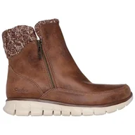 Botki damskie - Skechers Damskie botki Synergy, Brązowy, 38 EU - miniaturka - grafika 1