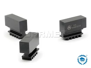 Szczęki jednolite miękkie 100 mm SJM | Komplet 3 szt. | do uchwytów 32**, 35**, 3-szczękowych - BISON-BIAL (398536010900) - Uchwyty tokarskie - miniaturka - grafika 1