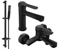 Zestawy prysznicowe - Mexen Sabre DB72 zestaw wannowy, czarny - 72103DB72-70 - miniaturka - grafika 1