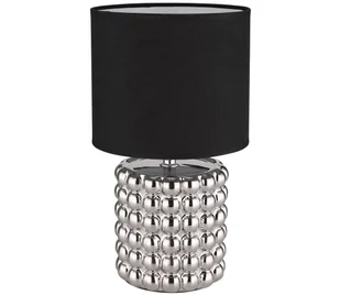 Globo 21626C - Lampa stołowa VALENTINO 1xE14/40W/230V czarna/srebrna - Lampy stojące - miniaturka - grafika 1