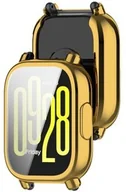 Akcesoria do smartwatchy - Bizon Etui z osłoną ekranu Case Watch Felipe do Xiaomi Redmi Watch 5 Lite, złote - miniaturka - grafika 1