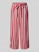 Spodnie damskie - Kuloty o kroju regular fit z wiązanym paskiem model ‘PRIME’ - miniaturka - grafika 1