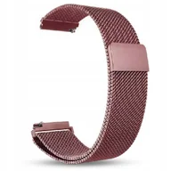 Akcesoria do smartwatchy - UNIWERSALNA STALOWA BRANSOLETA DO ZEGARKA SMARTWATCH MILANESE MAGNES 20mm - miniaturka - grafika 1