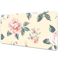 Podkładki na biurko - Podkładka mata ochrona biurka Vintage Róże 90x45cm - miniaturka - grafika 1