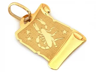 Zawieszka złota znak zodiaku Skorpion - Wisiorki - miniaturka - grafika 1