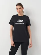 Koszulki i topy damskie - T-shirt damski bawełniany długi New Balance Sport Essentials Jersey Logo WT41502 XS Czarny (197375382999). T-shirty damskie - miniaturka - grafika 1