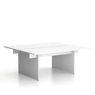 Stół DOUBLE SOLID, 1800 x 1650 x 743 mm, orzech - Biurka - miniaturka - grafika 6