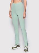 Spodnie damskie - Reebok Legginsy Classics HH7368 Zielony Slim Fit - miniaturka - grafika 1
