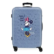 Walizki - Disney Minnie Make it Rain Bows, niebieski, única, średnia walizka - miniaturka - grafika 1