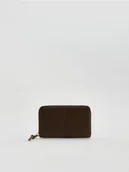 Portfele - Reserved - Portfel na zamek - brązowy - miniaturka - grafika 1