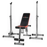 Ławki treningowe - Ławka treningowa regulowana z stojakiem wolnostojącym pod sztangę - miniaturka - grafika 1