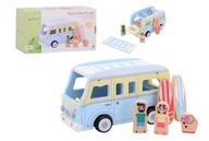 Samochody i pojazdy dla dzieci - Drewniany bus plażowy w stylu retro JOUECO - miniaturka - grafika 1