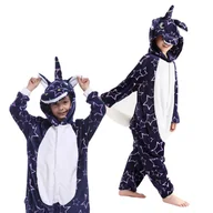 Stroje karnawałowe - Piżama Onesie Kigurumi Kostium Przebranie Gwiazdki Jednorożec Dzieci 105 - 115cm - miniaturka - grafika 1
