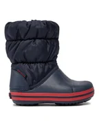 Buty dla chłopców - Crocs Śniegowce Winter Puff 14613 Granatowy - miniaturka - grafika 1