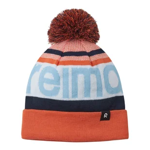 Dziecięca czapka zimowa Reima Taasko red orange - 48/50 cm - Czapki dla dzieci - miniaturka - grafika 1