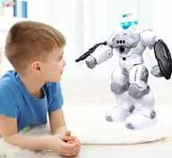 Roboty dla dzieci - Inteligentny Robot-Policjant R/C Sterowany Gestami Ręką, Pilot +6 Lat - miniaturka - grafika 1