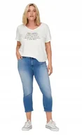 Spodnie damskie - Only Carmakoma Plus Size Jeansy Skinny Jeans Niebieskie 46 J2A - miniaturka - grafika 1
