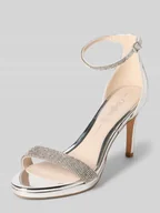 Sandały damskie - Sandały z ozdobnymi kamieniami model ‘MONROE 2’ - miniaturka - grafika 1