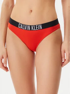 Calvin Klein Swimwear Dół od bikini KW0KW02856 Czerwony - Stroje kąpielowe - miniaturka - grafika 1