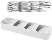 Suszarki do naczyń - Orion Organizer, wkład do szuflady, pojemnik, koszyk na sztućce, widelce, noże, łyżki, łyżeczki, biały 229010-B - miniaturka - grafika 1