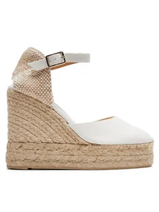 Castañer Espadryle Carol/8Ed/001 020975 Biały - Espadryle damskie - miniaturka - grafika 1